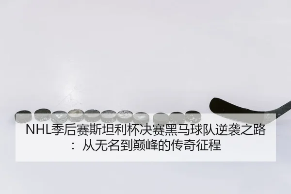 NHL季后赛斯坦利杯决赛黑马球队逆袭之路：从无名到巅峰的传奇征程